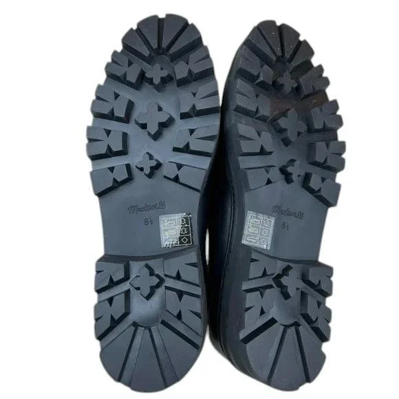 Madewell mary jane shoes size 8.5 Freya platform lug sole black leather - Picture 7 of 8